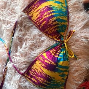 Vibrant Tie Dye swim top